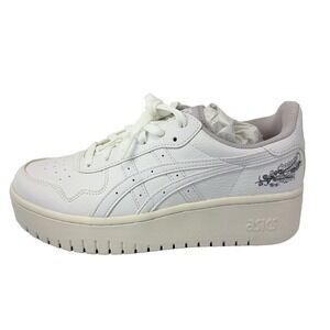 Asics Japan S PF Womens Size 8.5 White Lilac Hint Platform Sneakers Lace Up Shoe